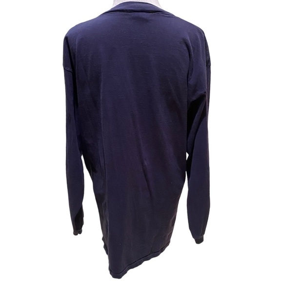 TSi Penn State Henley Shirt Men's X-Large Navy Blue Long Sleeve Cotton Tee - Picture 4 of 10